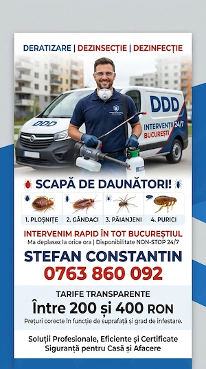 Derarizare-Dezinsectie profesionala.