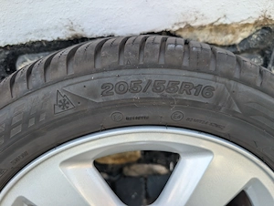 Jante pe R16 +anvelope 205/55/16 ,originale pentru Ford.  - imagine 2