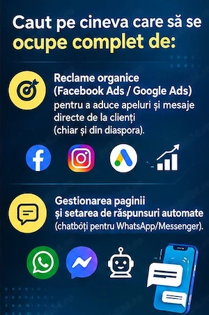 AGENTI VANZARI ON LINE  cu experienta dovedita. 