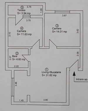 Apartament 3 camere mobilat, utilat Turnisor Alma Sibiu - imagine 8