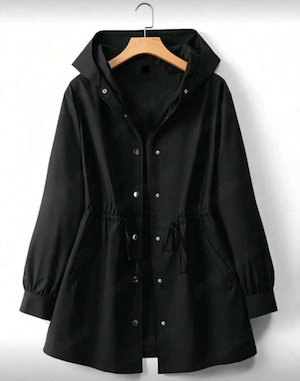 Trenchy 3 4  cu  capse, gluga, snur in talie. Marimi  M, L, XL, XXL, XXXL