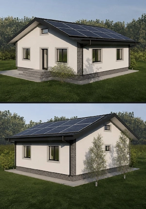 Teren 700 m2 cu Proiect casa parter Ciurbesti Iasi 50 000 euro - imagine 4