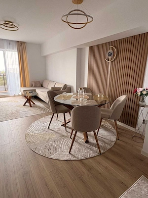 Vanzare Apartament 2 camere, et 7, mobilat de designer, bloc nou – balcon 8,5 mp - imagine 2