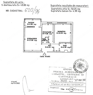 2 camere decomandate | Tomis III | Etaj 1 | Centrală proprie - imagine 13