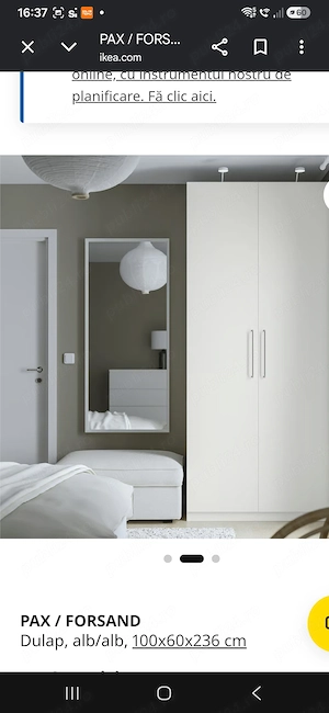 Vand dulap haine Ikea