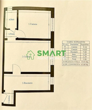 Apartament 2 camere. Zona Aurel Vlaicu. Arad - imagine 8
