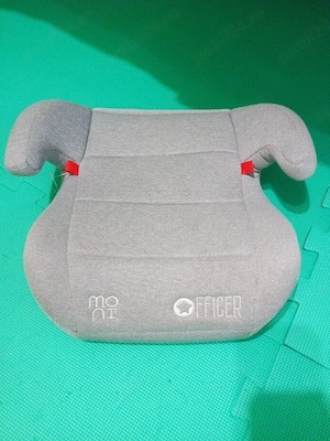 Inaltator auto Moni Officer Booster cu Isofix 22 - 36 kg, Gri deschis