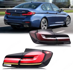 Stopuri LED BMW Seria 5 F10 , Design G30 LCI , Plug&Play , GARANTIE - imagine 2