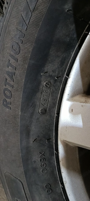 Roti complete iarna 215/65 R16 - Jante aliaj R16 DOT 2018 Nissan ,Duster, Mitsubishi, etc - imagine 3