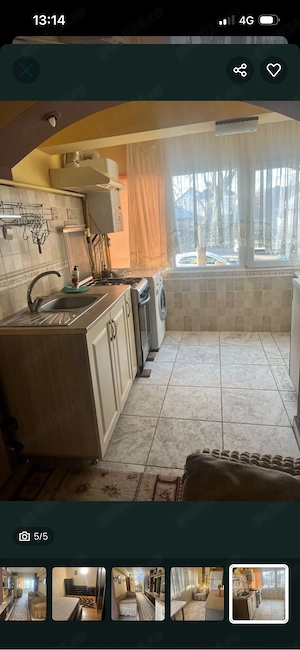 inchiriez apartament 3 camere complet mobilat - imagine 2