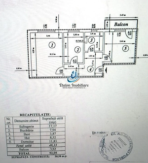 Apartament 2 camere / etaj 3 / Bloc 1980 / Maratei 2 - imagine 3