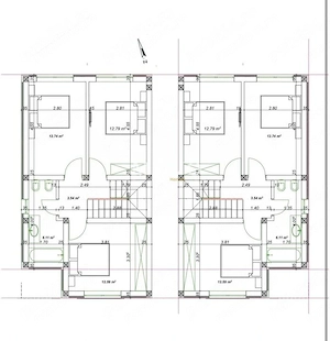 Duplex despartit prin camera tehnica | 4 camere | Toate utilitatile | - imagine 18