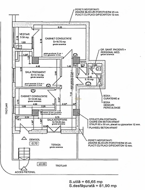 spatiu comercial cabinet | centrala proprie | investitie | zona excelenta | - imagine 13