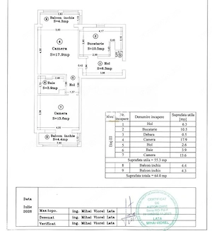 2 camere | centrala proprie | etaj intermediar | zona excelenta | - imagine 13