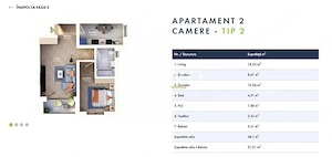 2 camere | Etaj 1 | Bloc nou in oras | Disponibil imediat - imagine 11