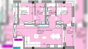 Apartament de vanzare bloc nou, 3 camere, 98mpc, Centru Vechi, comision 0% - imagine 2