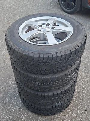 Jante Aliaj Volkswagen-Skoda-Seat 15' 5x112 Et38 Cu Anvelope M+S 195/65/15 - imagine 3
