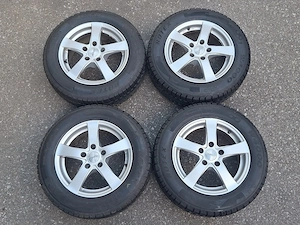 Jante Aliaj Volkswagen-Skoda-Seat 15' 5x112 Et38 Cu Anvelope M+S 195/65/15
