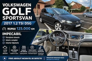 Volkswagen Golf Sportsvan 1.2 TSI DSG   Impecabil, întreținut obsesiv, istoric - imagine 9