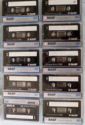 Vând 10 casete audio BASF Chrome Extra II