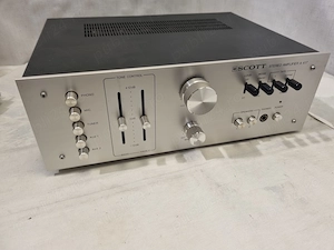 Vintage Scott A 417 Statie Audio Hi-Fi Argintie Aluminiu