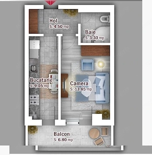 🔑 Vanzare garsonieră decomandată – Zona Pallady / Metrou Anghel Saligny - imagine 6