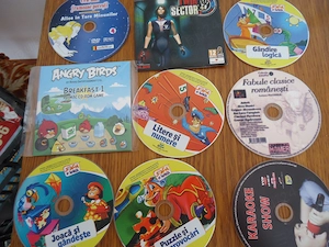Vand lot 9 CD-uri   DVD-uri jocuri PC, educaționale copii, povești și muzică