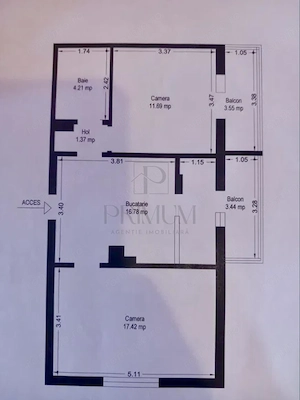 Aradului, 2 Camere, Centrala Proprie, Clima, 2 Balcoane - imagine 8