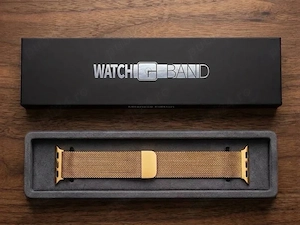 Curea Milanese Metalica pentru Apple Watch Ultra, 10, 9, 8, 7, 6, 5, 4, SE, SE2, Champagne Gold