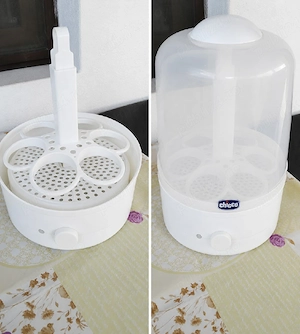 leagan cu muzica si sterilizator de biberoane 