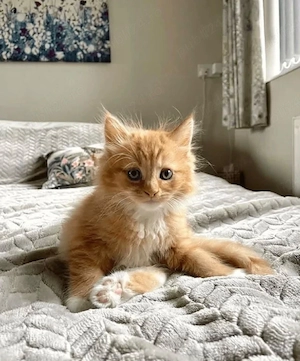 maine coon fetita si băiețel  - imagine 2