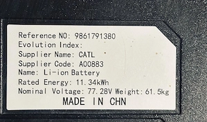Modul Baterie CATL LFP 146Ah 77,28V 11,34KWh