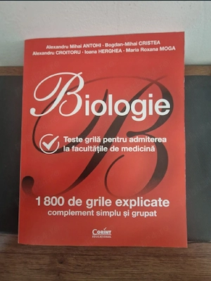 Teste grilă pentru admiterea la medicină (editura Corint)
