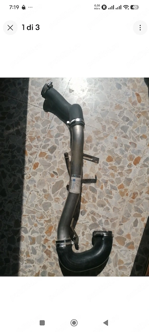 Furtun Teava intercooler turbocompressor Opel Vectra C 2.0 2.2 Dti Nou original GM  93185363 - imagine 2