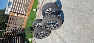 Vând 4 jante de aliaj 225 35R19, skoda octavia vrs 2016 cu 2 anvelope 225 35r19  - imagine 2