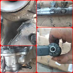 Pachet Turbina, 4 injectoare, EGR si rampa injectie - originale OEM - motor N47 BMW 143CP 2014 - imagine 2
