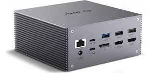Docking Station TOTU TT-DC001A USB-C Triple Display 4K HDMI DisplayPort Gigabit LAN SD Card Hub Lapt