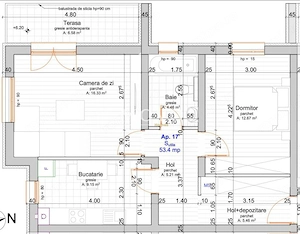 2 camere langa ESO | Decomandat | Bucatarie separata | Etaj 1 - imagine 7