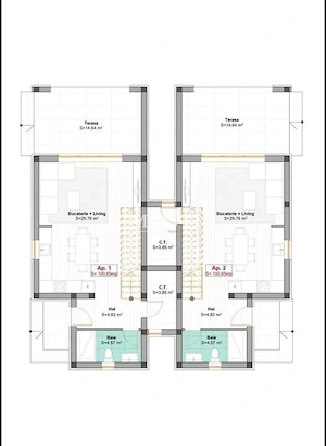 Duplex despartit prin CT | Toate utilitatile | Langa asfalt | Lidl - imagine 13
