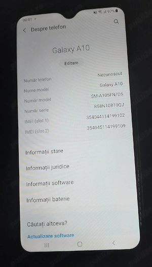 Samsung Galaxy A10 Dual SIM liber de rețea, 200 de lei fără încărcător ! - imagine 2