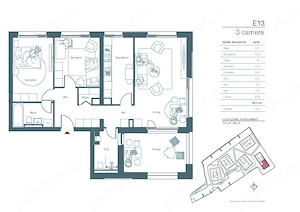 3 camere, 77 mp suprafata utila + logie de 7 mp, str Stuparilor, nr.6, Timisoara - imagine 2