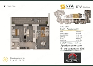 2 Camere | Direct Dezvoltator | Bloc Intim | Parcare Inclusă la Avans 25% 