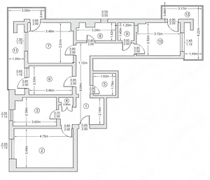 Apartament 4 camere, decomandat   Zona Dacia (Bulevard) - imagine 10