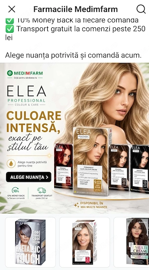 Vopsea de par Elea