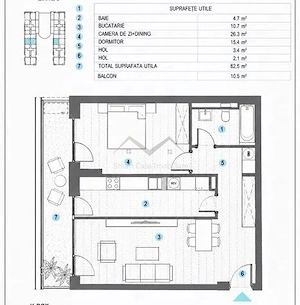 Apartament 2 camere Complex Silk District - imagine 5