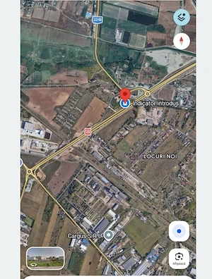 Teren intravilan de vanzare inchiriere pozitionat strategic langa sens giratoriu pod Br-Gl