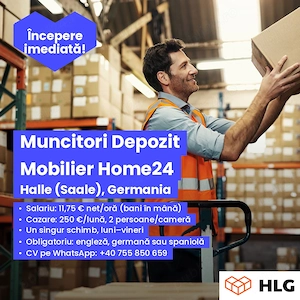 Muncitori Depozit Mobilier   Home24 (Halle, Germania) - imagine 4