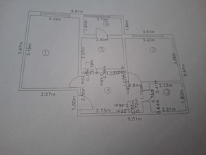 Vand apartament cu 2 camere.