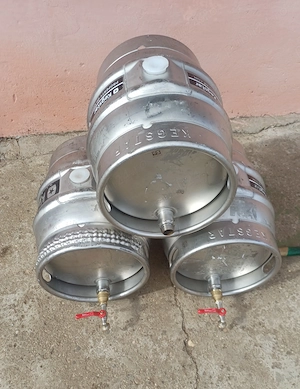 Butoi inox 40L cu canea