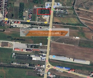 Vand Teren Intravilan 6.377 mp în Mărăcineni, Deschidere 57 m direct la DN73